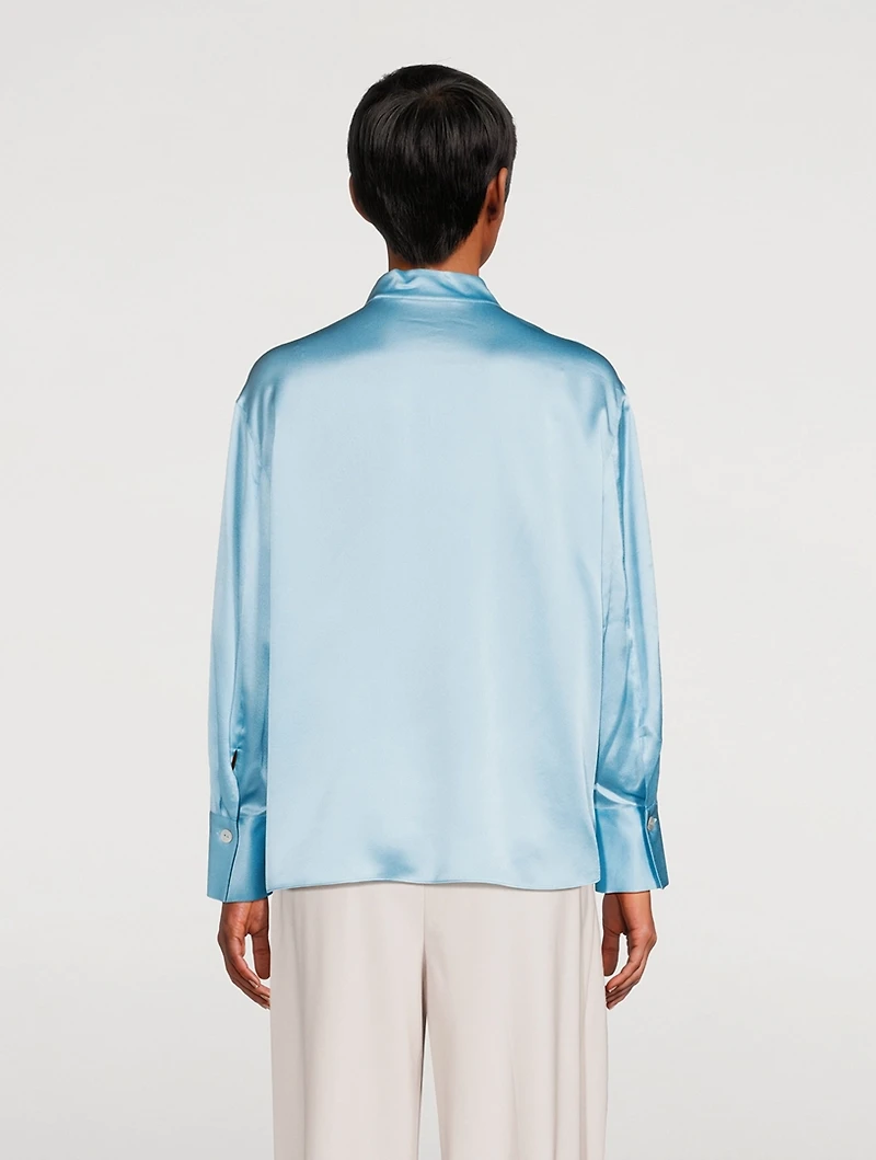Long Sleeve Split-Neck Top