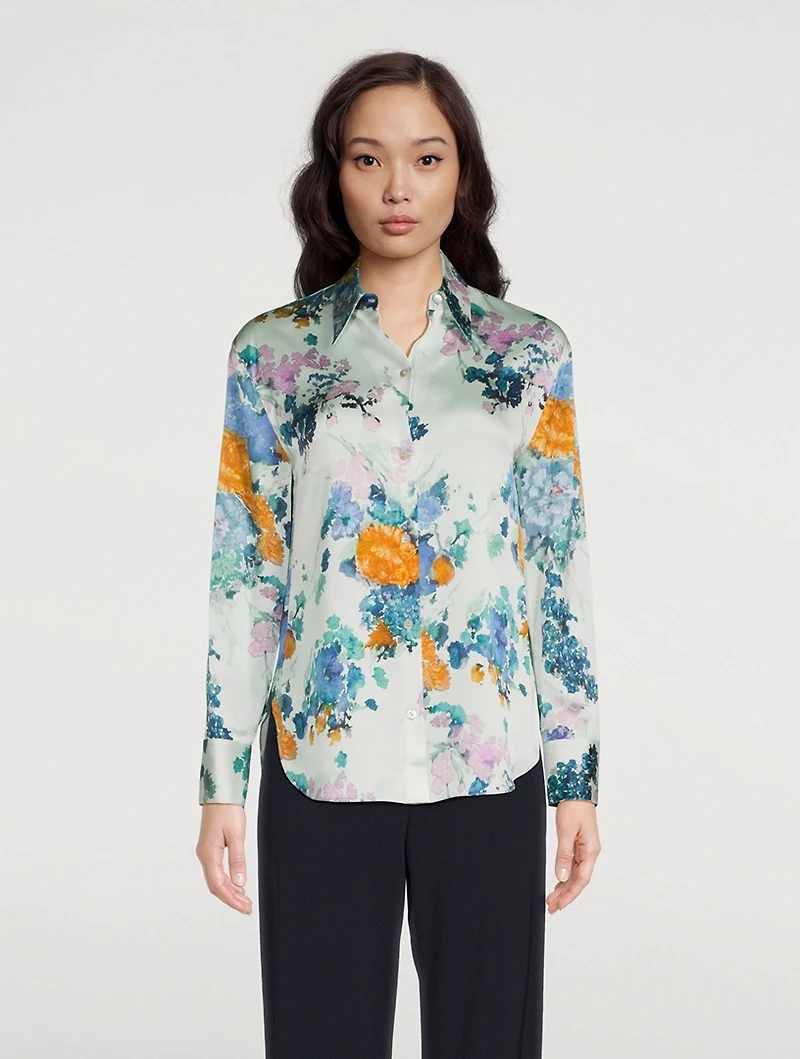 Painted Bouquet Sculpted Long Sleeve Shirt
