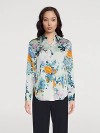 Painted Bouquet Sculpted Long Sleeve Shirt