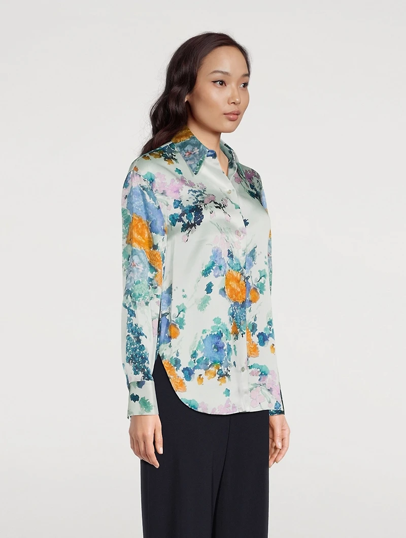 Painted Bouquet Sculpted Long Sleeve Shirt
