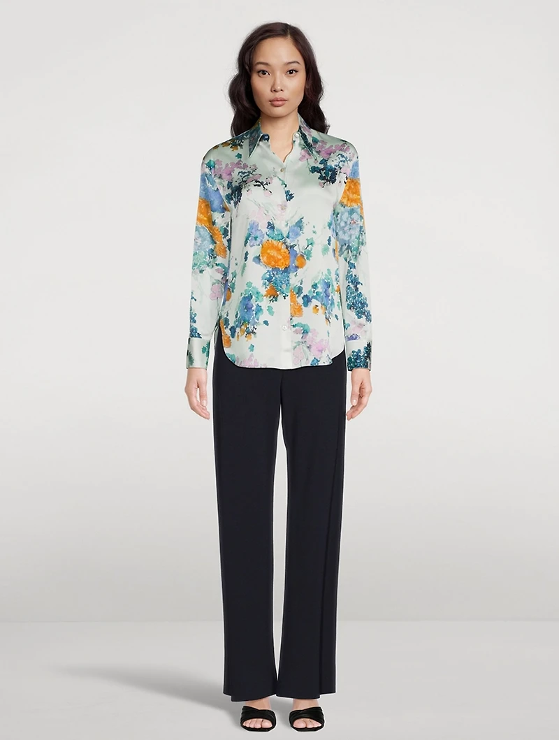 Painted Bouquet Sculpted Long Sleeve Shirt