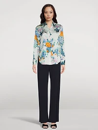 Painted Bouquet Sculpted Long Sleeve Shirt
