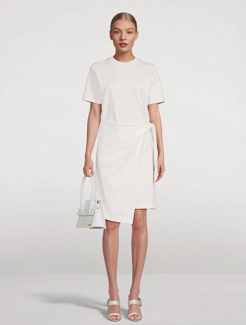 Side-Tie T-Shirt Dress