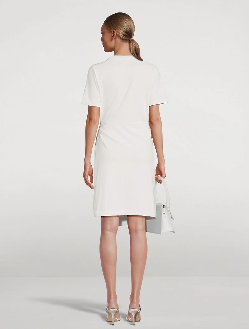 Side-Tie T-Shirt Dress