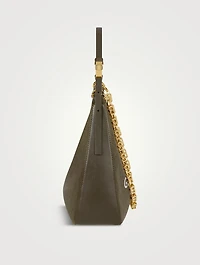 Small Moon Cut Out Canvas Shoulder Bag
