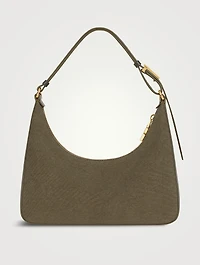 Small Moon Cut Out Canvas Shoulder Bag