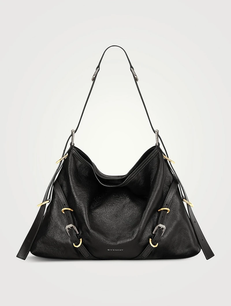 Medium Voyou Leather Shoulder Bag