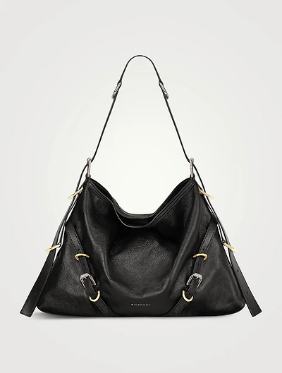 Medium Voyou Leather Shoulder Bag