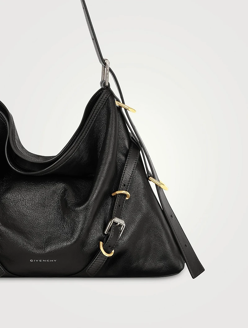 Medium Voyou Leather Shoulder Bag