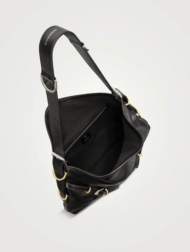 Medium Voyou Leather Shoulder Bag