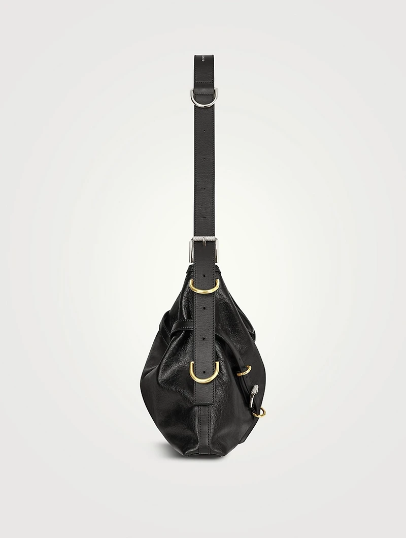 Medium Voyou Leather Shoulder Bag