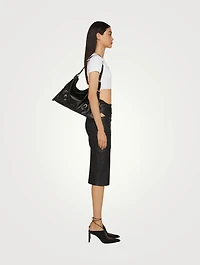 Medium Voyou Leather Shoulder Bag