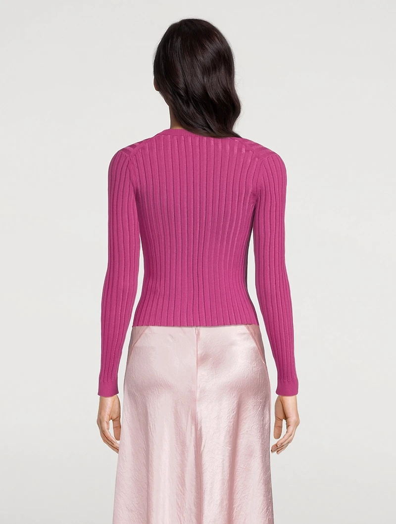 Ribbed Cardigan