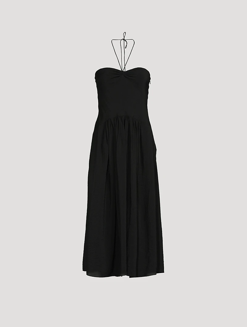 Ruched Halter Dress