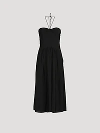 Ruched Halter Dress