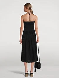 Ruched Halter Dress