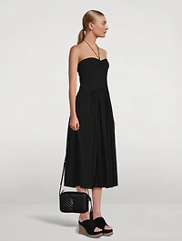Ruched Halter Dress