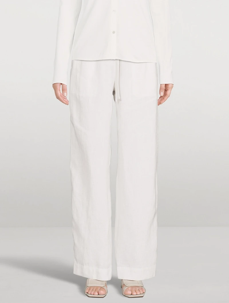 Drawstring Hemp Trousers