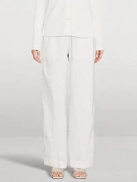 Drawstring Hemp Trousers