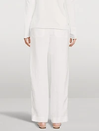 Drawstring Hemp Trousers