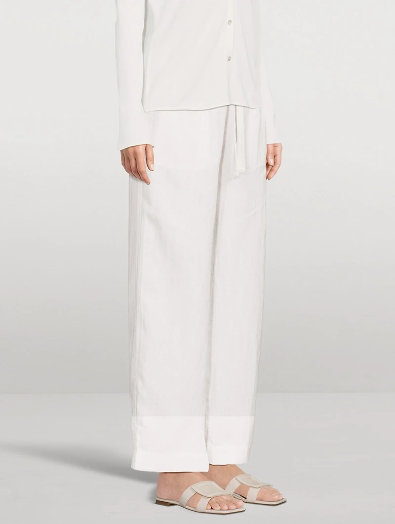 Drawstring Hemp Trousers