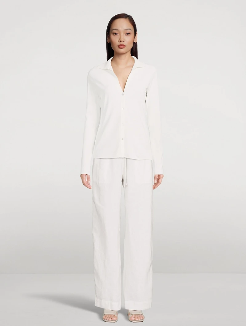 Drawstring Hemp Trousers