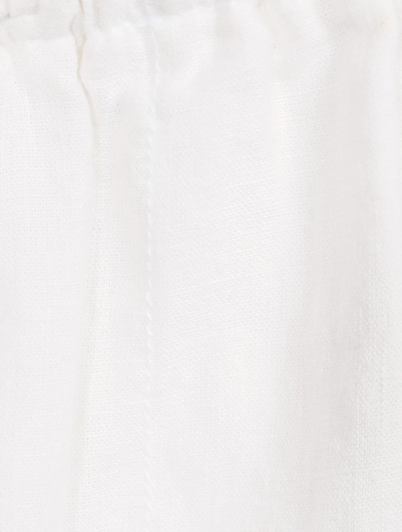 Drawstring Hemp Trousers