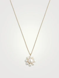 Margherita Simple 14K Gold Necklace With Pearls