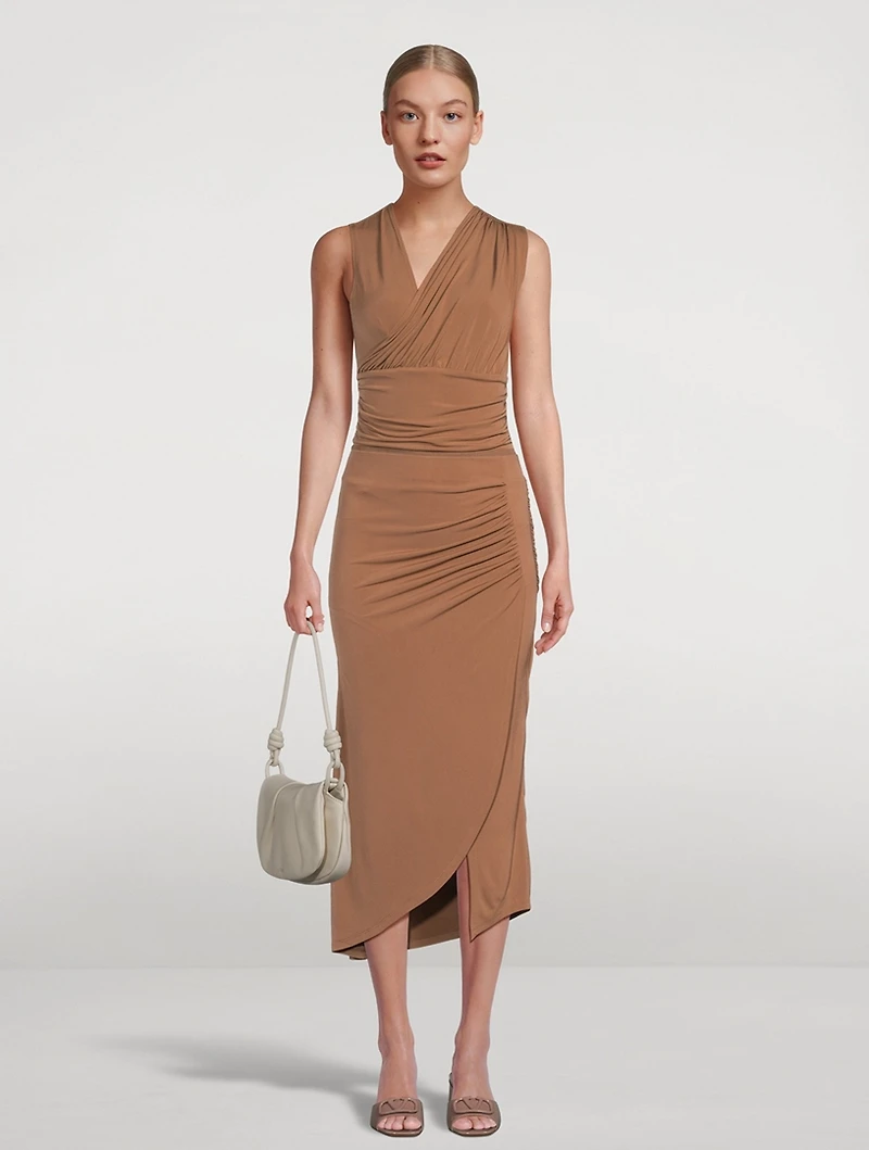 Ruched Jersey Bodysuit