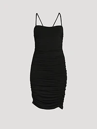 Ruched Jersey Mini Dress