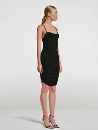 Ruched Jersey Mini Dress