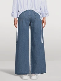 Paloma Wide-Leg Utility Jeans