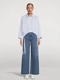 Paloma Wide-Leg Utility Jeans