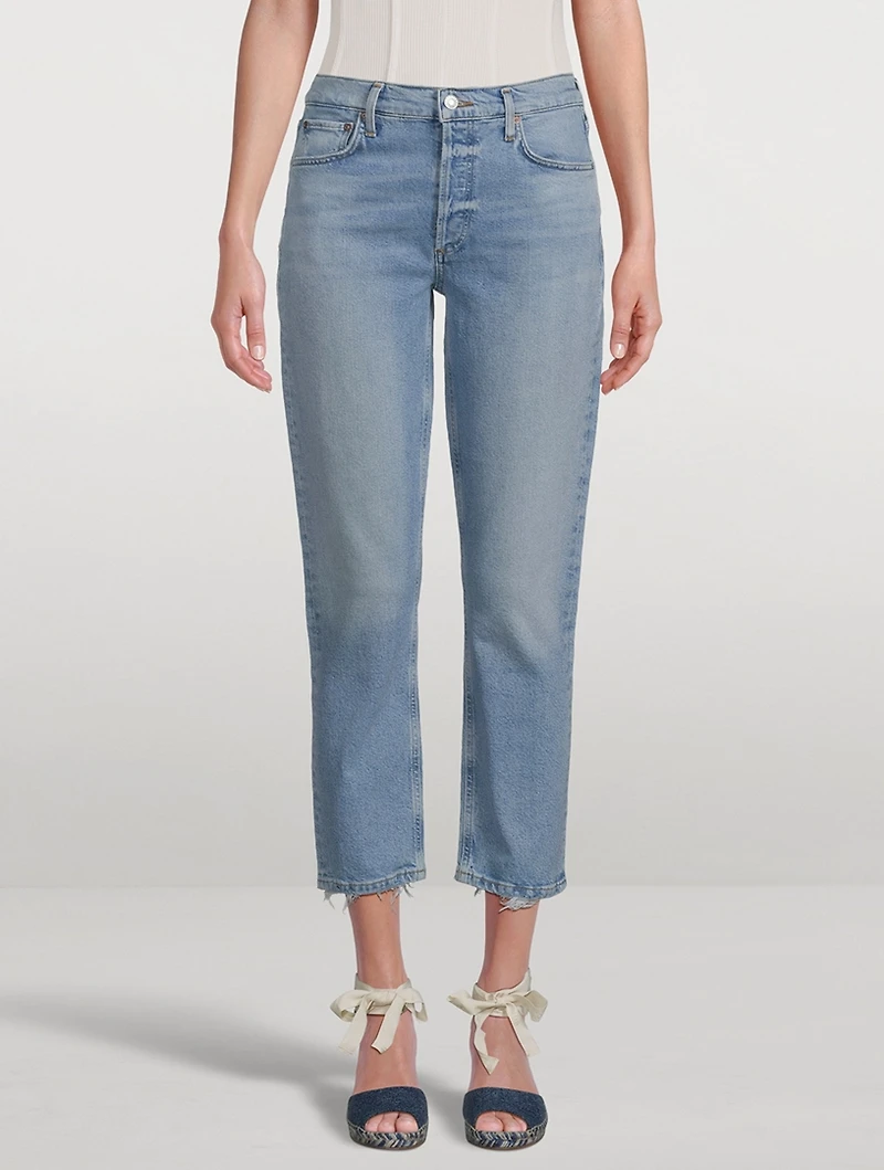 Riley High-Rise Straight-Leg Jeans