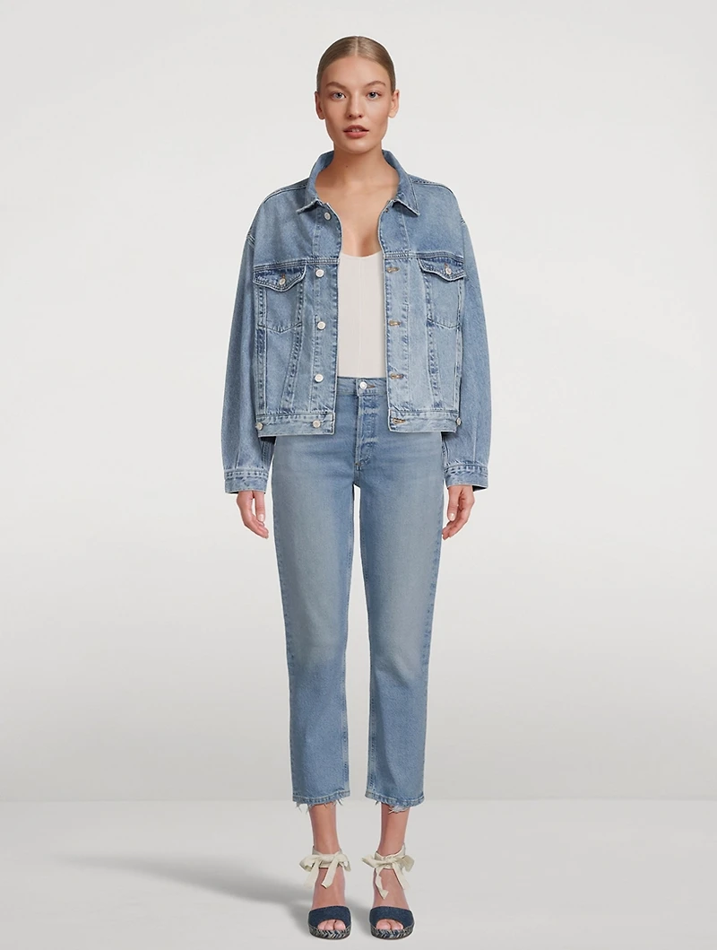Riley High-Rise Straight-Leg Jeans