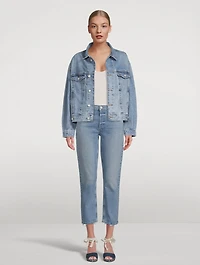 Riley High-Rise Straight-Leg Jeans