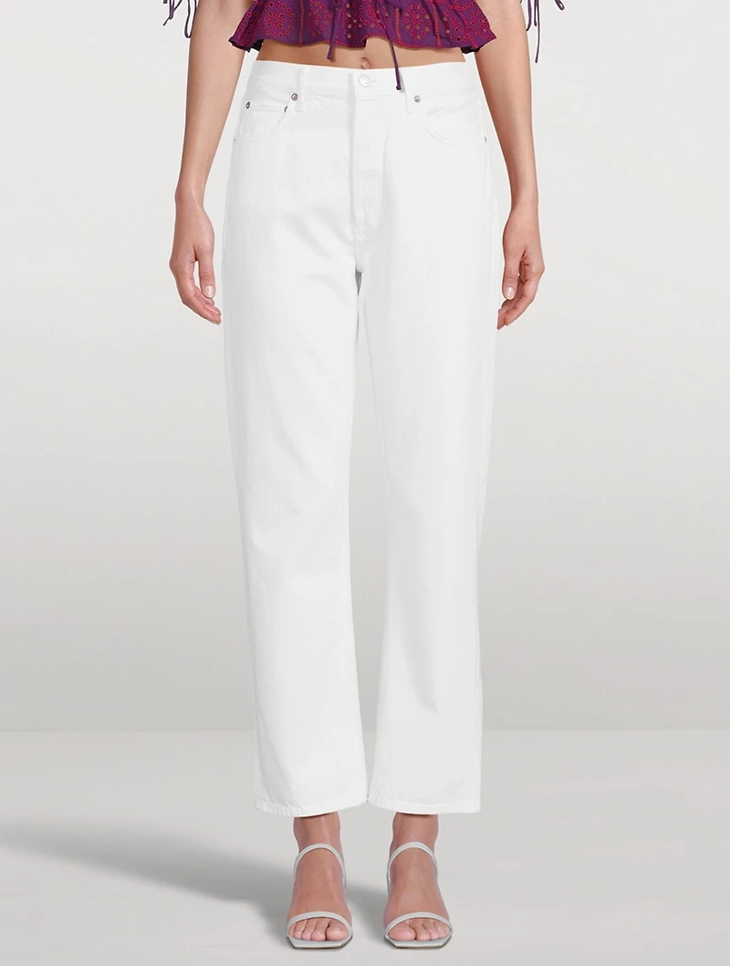 90s Pinch Waist Straight Jeans