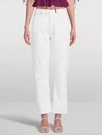 90s Pinch Waist Straight Jeans