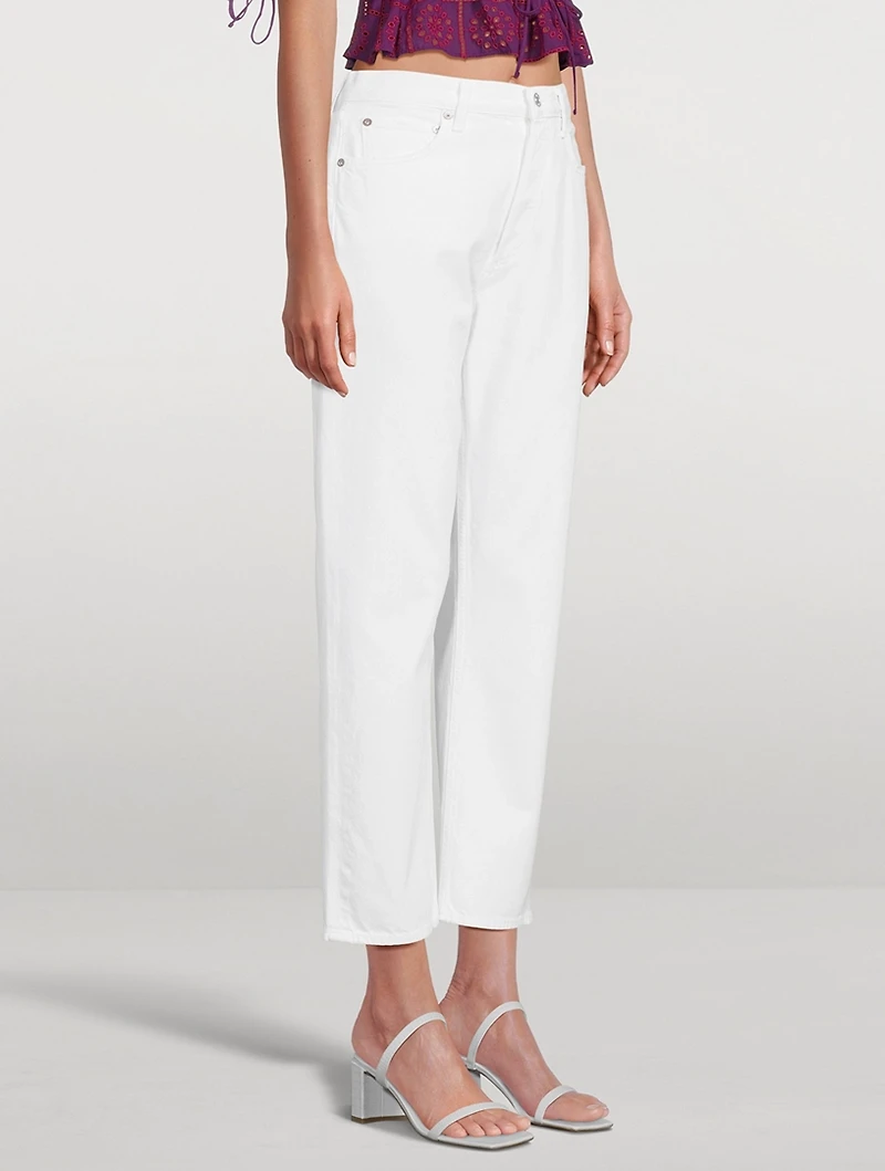 90s Pinch Waist Straight Jeans