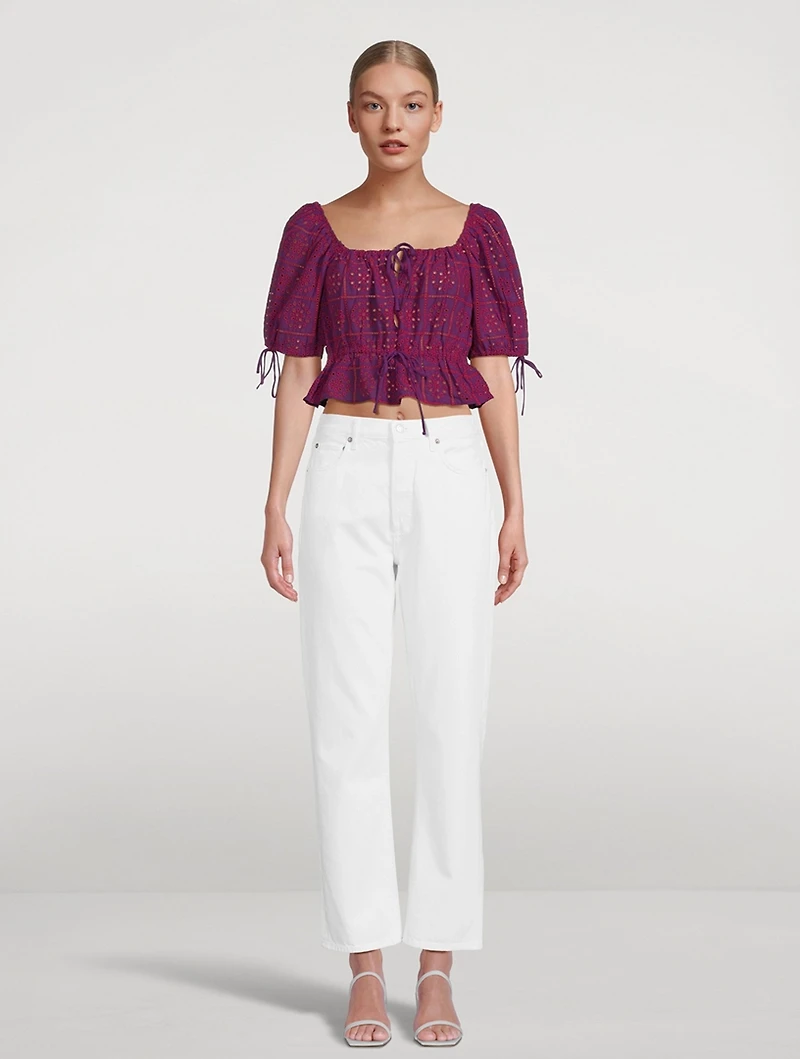 90s Pinch Waist Straight Jeans