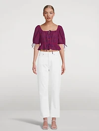 90s Pinch Waist Straight Jeans