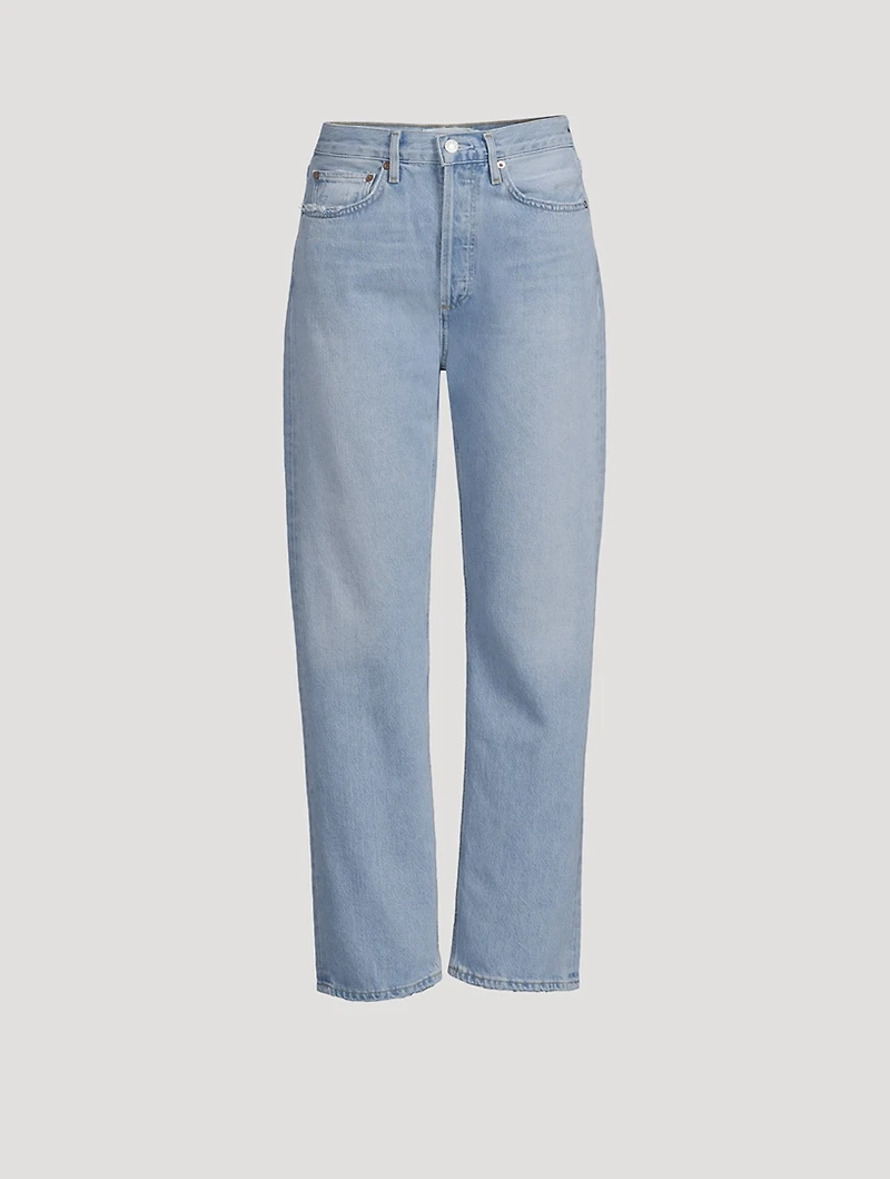 90s Pinch Waist Straight Jeans