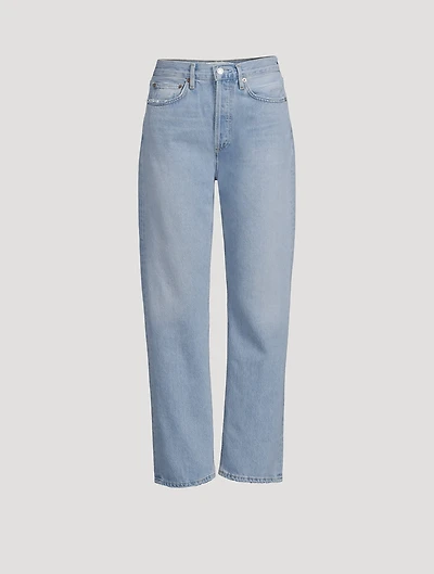 90s Pinch Waist Straight Jeans