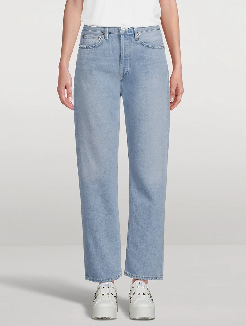 90s Pinch Waist Straight Jeans
