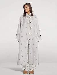 Yason Flower Trench Coat