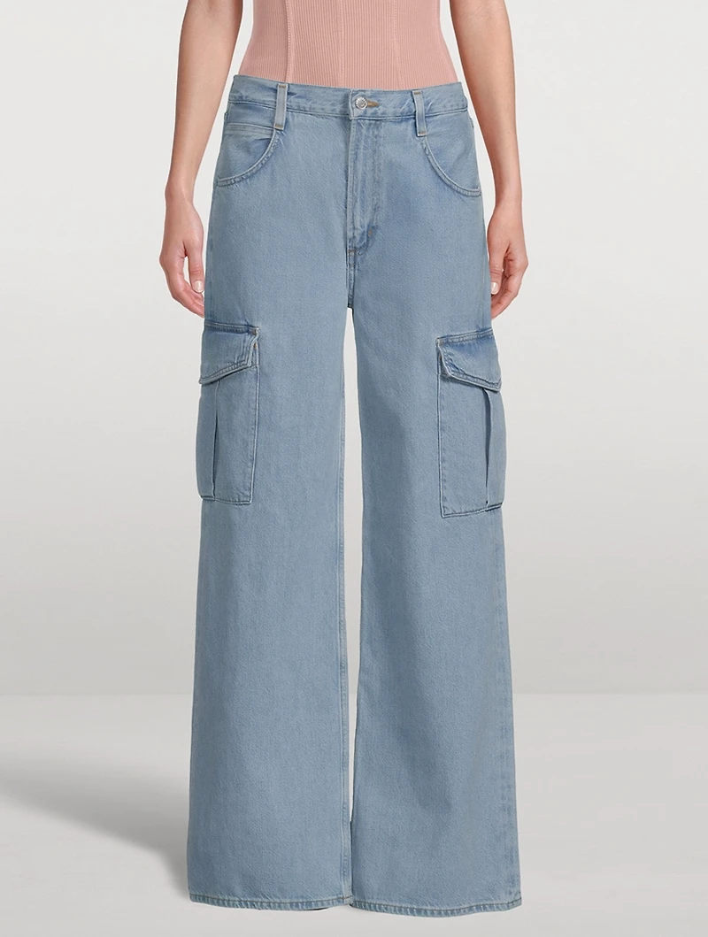 Minka Wide-Leg Cargo Jeans