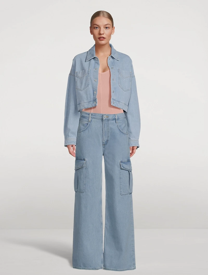 Minka Wide-Leg Cargo Jeans