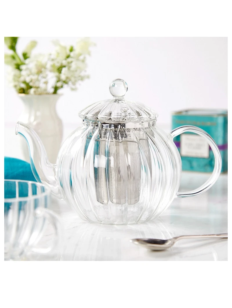 Elegance Glass Two-Cup Teapot