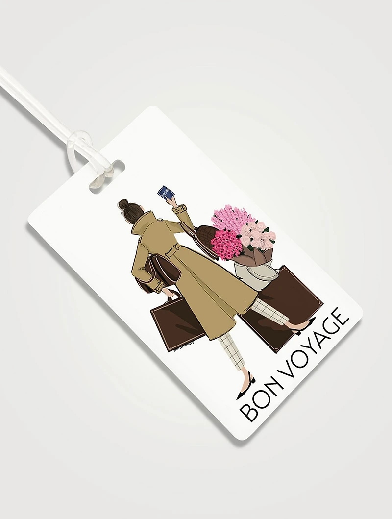 Floral Farewell Bag Tag