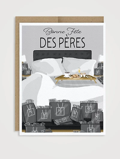 Breakfast Bags Father's Day Card  - French